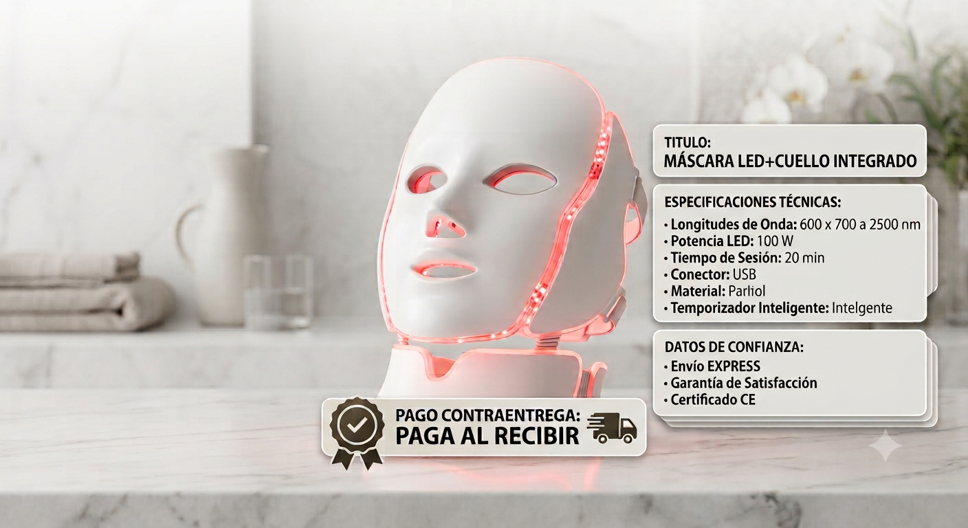 Mascara led con cuello